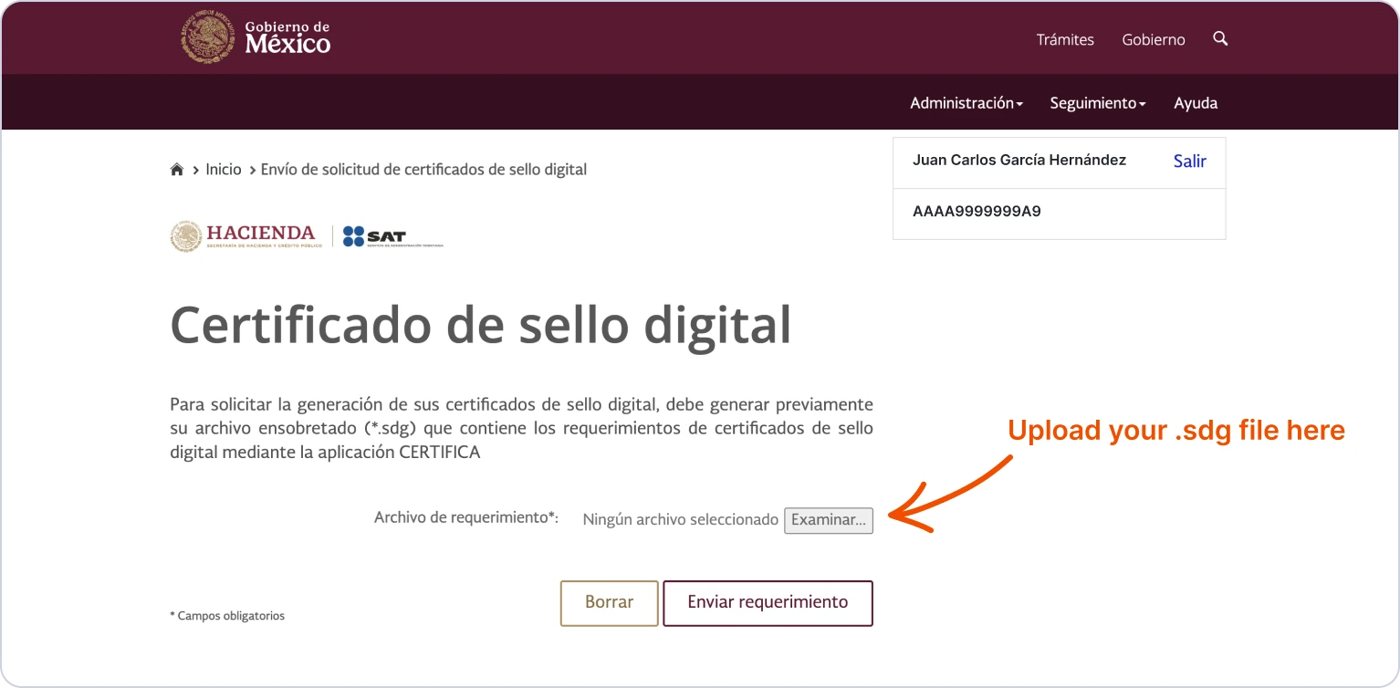 Submit CSD request instructions
