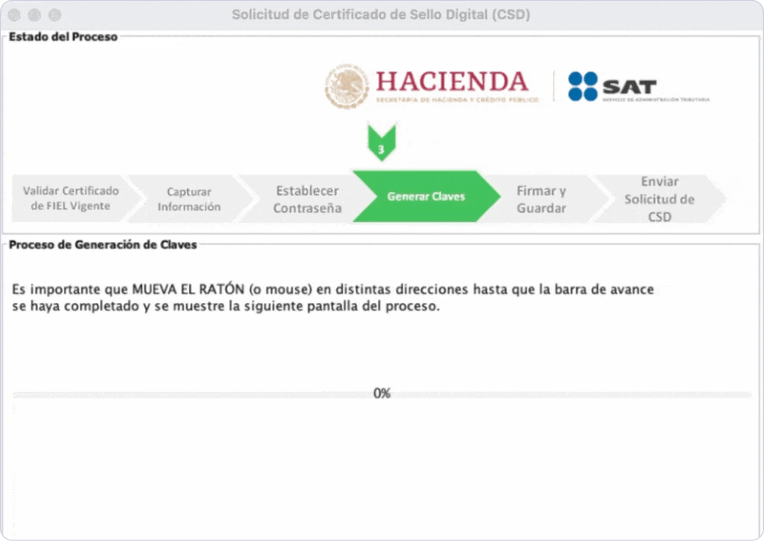 Instrucciones de la aplicación Certifica